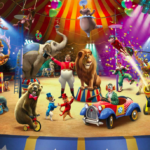 Circus kamer voor onze kleine aap, de circusartiest