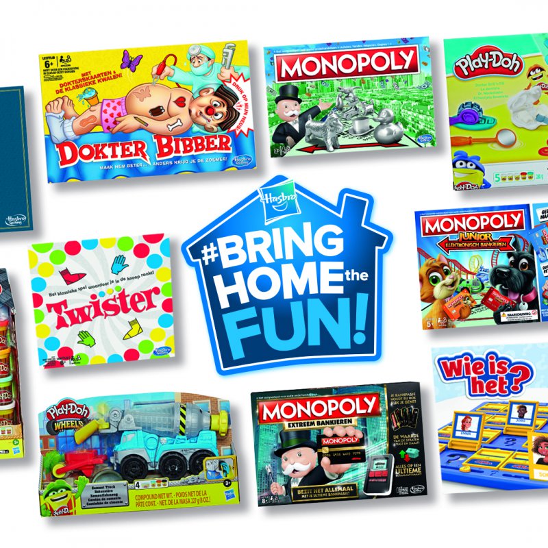 Uber Eats bezorgt spellen en speelgoed van Hasbro.   Bestel vanuit één app je favoriete eten én spelletjes.