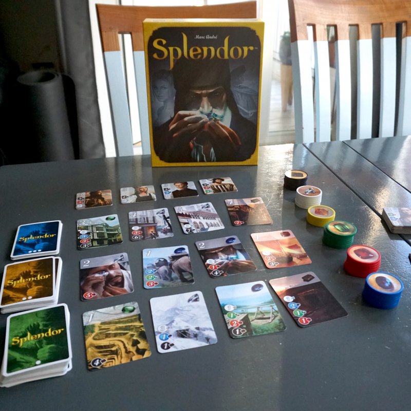 Splendor is een verslavend leuk spel! Wees gewaarschuwd…
