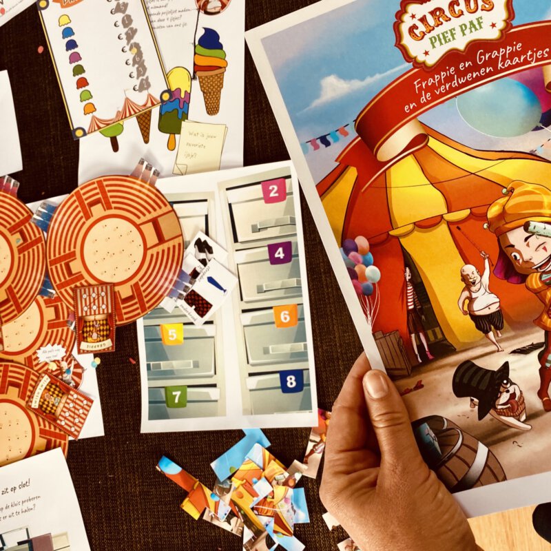Met het escaperoom spel Circus Pief Paf beleven we samen onvergetelijke avonturen