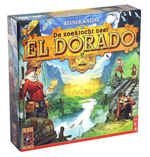 De Zoektocht naar El Dorado bordspel voorkant