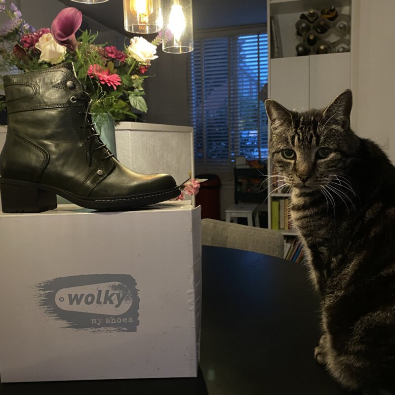 In de wolken met mijn Wolky schoenen waar ik eindeloos lang op kan wandelen