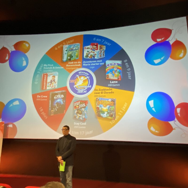 Winnaar Verkiezing Speelgoed van het Jaar 2020 bekend gemaakt door Jörgen Raymann
