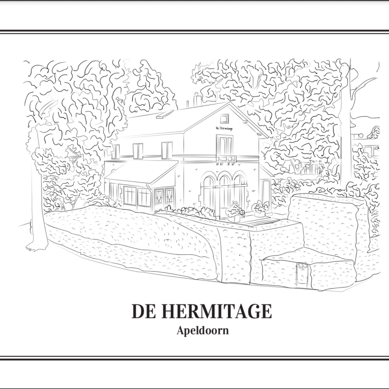 Een tekening van je huis is een prachtig, origineel cadeau