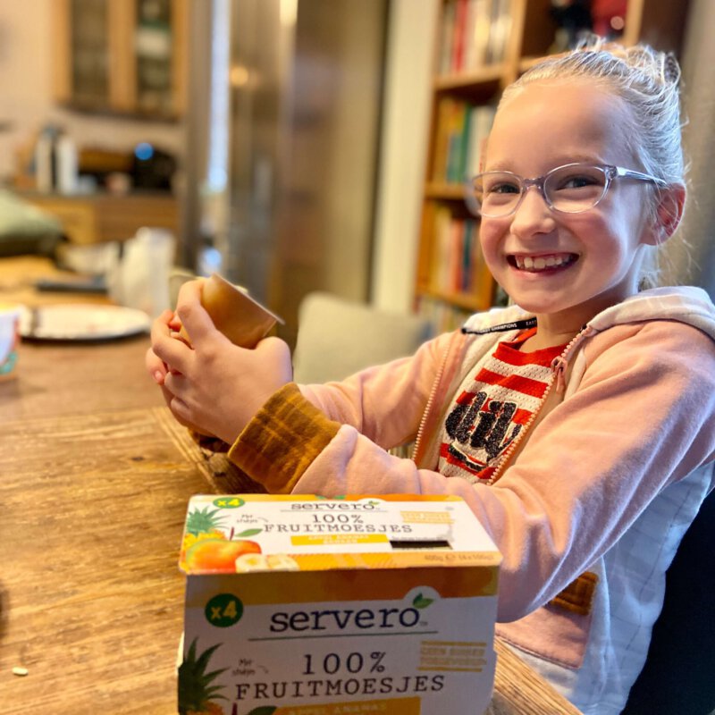 SERVERO, 100% fruitmoesjes ‘Natuurlijk de lekkerste’,
