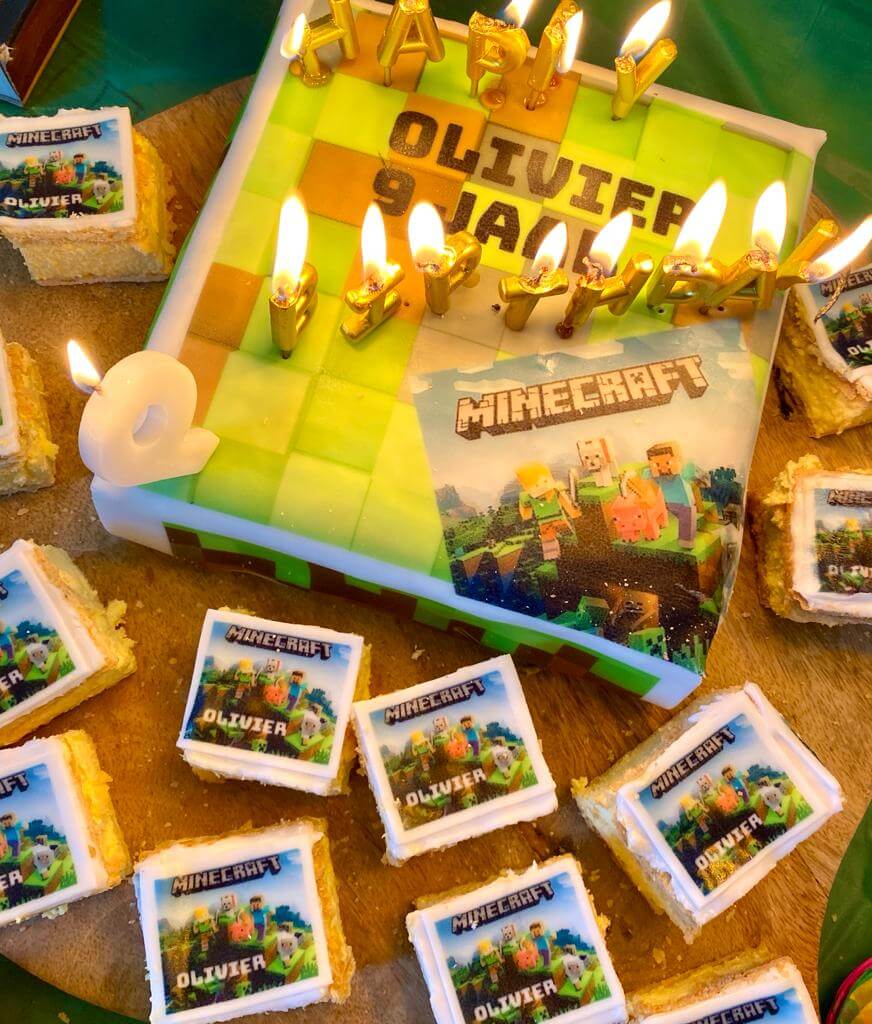 Minecraft verjaardag, thema Minecraft, tips, Micecraft, het leukste kinderfeestje, themafeest Minecraft, Creepers, tips Minecraft feestje