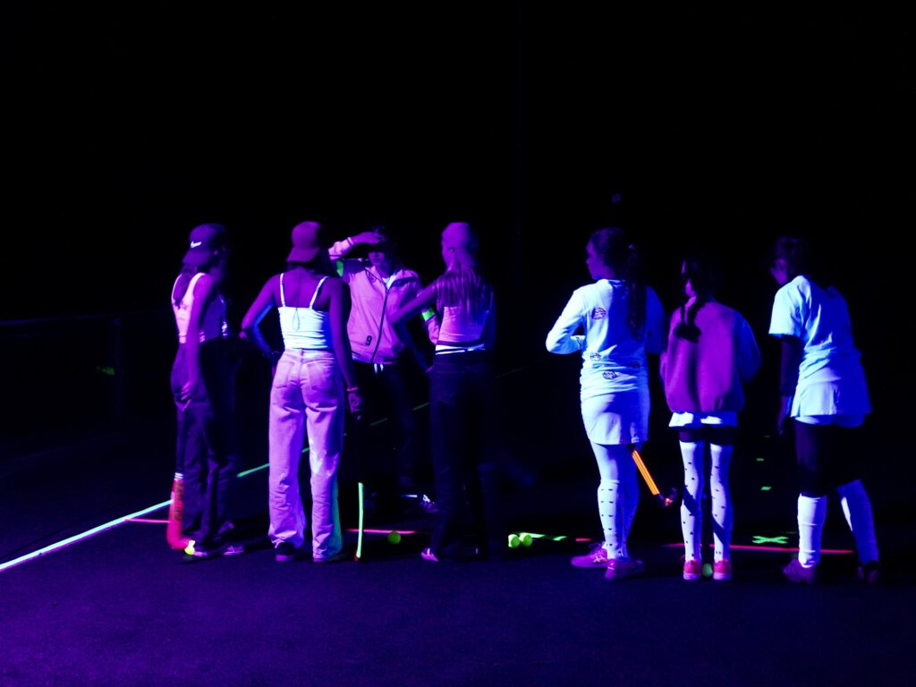 hockeyween, glow in the dark hockey