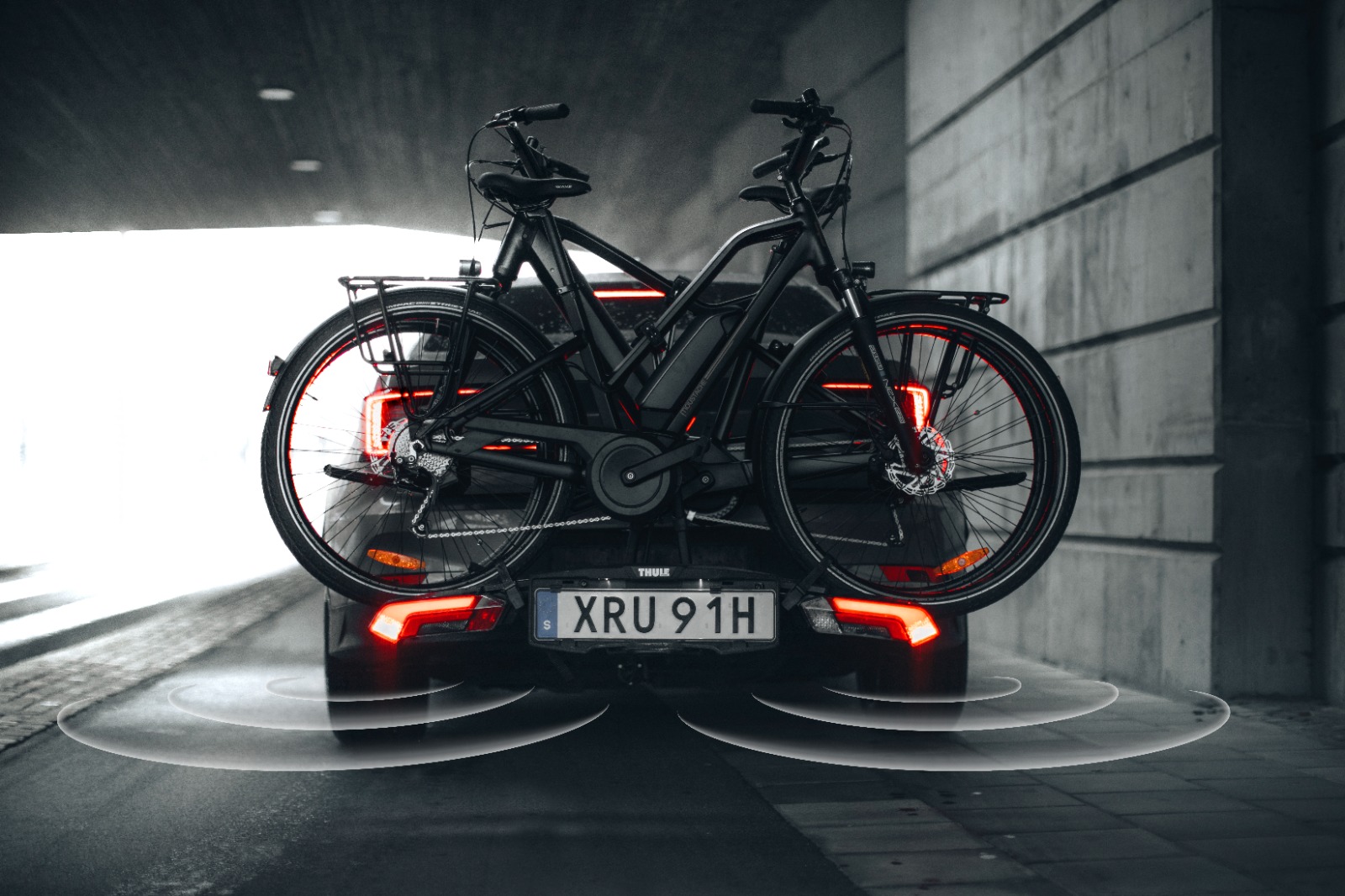 Thule ParkSecur fietsendrager, fietsendrager met parksensoren, de beste fietsendrager