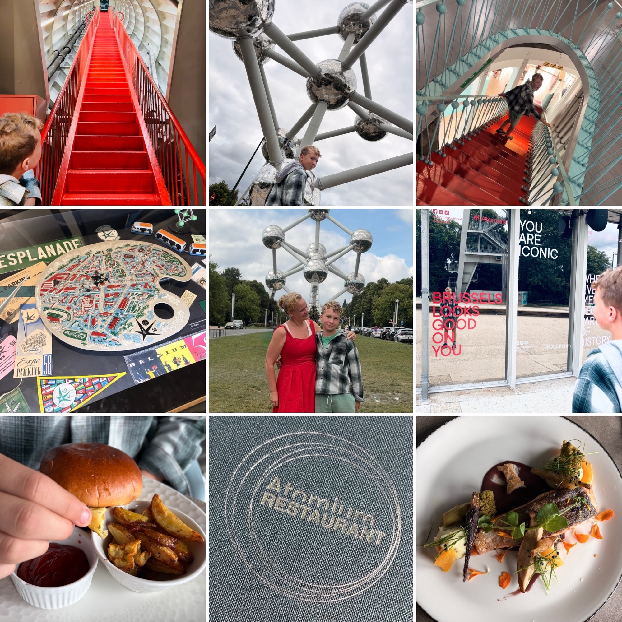 Brussel, citytrip, citytrip met tiener, Brussel met tiener, brussel met kinderen, nhow hotel, Atomium, atomium restaurant